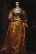 anthonis van dyck henrietta av frankrike, englands drottning oil painting artist